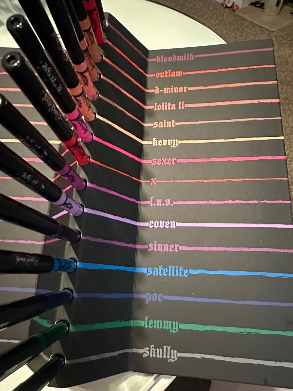 Kat Von D Everlasting Obsession Lip Liner Collection Edition ….Reg price $185